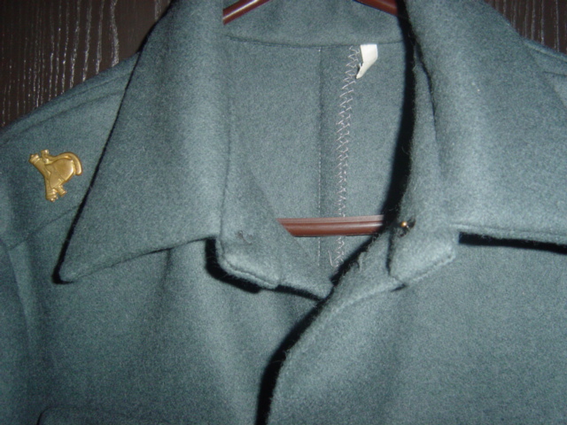 m36 Finnish collar close up