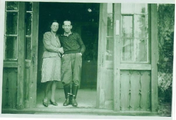 Opa and Omi in Poland while he was on leave