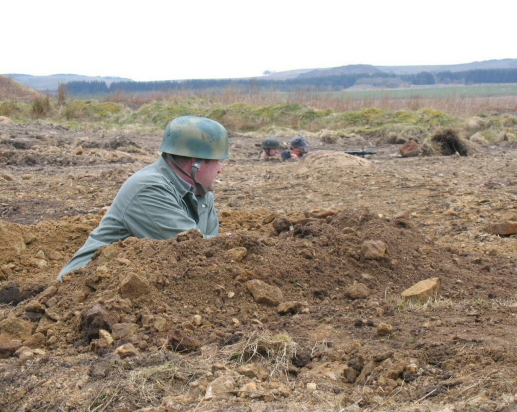 On the left flank... watching the front